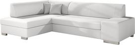 Kampinė sofa Fabio Soft 17, balta sp., kairinė, 167 x 268 cm x 73 cm