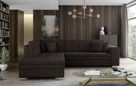 Kampinė sofa Pieretta Jasmine 29, ruda sp., kairinė, 205 x 260 cm x 80 cm