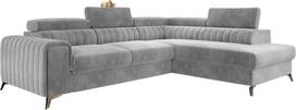 Kampinė sofa Laurence Paros 05, pilka sp., dešininė, 205 x 278 cm x 92 cm