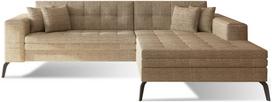 Kampinė sofa Solange Berlin 03, šviesiai ruda sp., dešininė, 292 x 196 cm x 80 cm