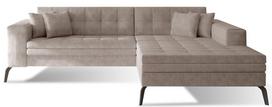 Kampinė sofa Solange Dora 21, šviesiai ruda sp., dešininė, 196 x 292 cm x 80 cm