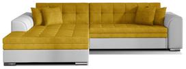Kampinė sofa Sorento Omega 68, Soft 17, geltona sp., kairinė, 195 x 295 cm x 80 cm