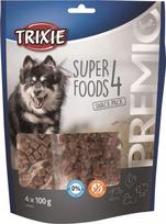 Sausas šunų maistas Trixie Super Foods Premio 4 Snack Pack, ėriena/jautiena/vištiena/antiena, 0.1 kg, 4 vnt.
