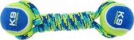 Žaislas šuniui, virvinis Zeus K9 Fitness 3715, 23 cm, mėlyna sp./žalia sp.