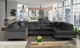 Kampinė sofa Letto Inari 96, Soft 29, pilka sp., dešininė, 340 x 202 cm x 90 cm