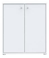 Komoda Forte Tempra 2 T2KK60-120, balta sp., 86 cm x 74 cm x 34 cm