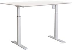 Kompiuterio stalas reguliuojamo aukščio Sun-Flex EasyDesk Adapt I, 140 cm x 80 cm, 70 - 118 cm, balta sp./pilka sp./smėlio sp.
