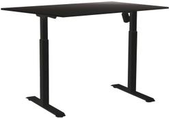 Kompiuterio stalas Sun-Flex EasyDesk Adapt I, 120 cm x 80 cm, 70 - 118 cm, juoda sp.
