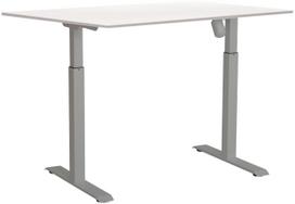 Kompiuterio stalas reguliuojamo aukščio Sun-Flex EasyDesk Adapt I, 160 cm x 80 cm, 70 - 118 cm, aliuminio sp./balta sp.