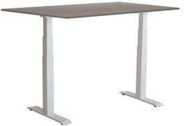 Kompiuterio stalas reguliuojamo aukščio Sun-Flex EasyDesk Adapt VI, 160 cm x 80 cm, 62 - 127 cm, balta sp./pilka sp.