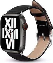 Dirželis Crong, Noble Band Apple Watch 42/44/45/49 mm, juoda sp.