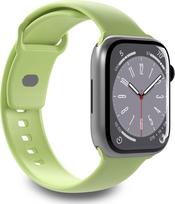 Dirželis Puro, ICON Apple Watch 4/5/6/7/SE/8 40/41mm (S/M & M/L), žalia sp.