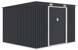 Sodo sandėliukas Oregon, 241 cm x 261 cm x 176 cm, juoda sp.