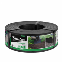 Vejos bortas Bradas Wood Border OBWBK1008, 1000 cm x 7.8 cm, juoda sp.