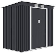 Sodo sandėliukas Oregon, 121 cm x 201 cm x 176 cm, juoda sp.