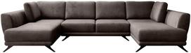 Kampinė sofa Larco Nube 22, tamsiai ruda sp., 191 x 362 cm x 90 cm