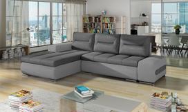 Kampinė sofa Ottavio Soro 93, Soro 83, pilka sp., kairinė, 180 x 275 cm x 85 cm