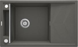 Virtuvinė plautuvė Deante Magnetic ZRM T113, granitas, 82 cm x 50 cm x 20.5 cm, tamsiai pilka sp.