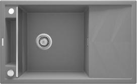 Virtuvinė plautuvė Deante Magnetic ZRM S113, granitas, 82 cm x 50 cm x 20.5 cm, pilka sp.