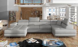 Kampinė sofa Rodrigo Cover 83, pilka sp., dešininė, 202 x 345 cm x 90 cm