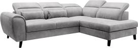 Kampinė sofa Noble Nube 3, pilka sp., dešininė, 201 x 255 cm x 100 cm