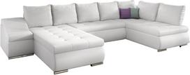 Kampinė sofa Giovanni Soft 17, balta sp., kairinė, 200 x 340 cm x 88 cm