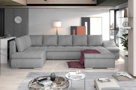 Kampinė sofa Giovanni Monolith 84, pilka sp., dešininė, 200 x 340 cm x 88 cm