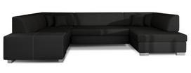 Kampinė sofa Havana Sawana 14, Soft 11, juoda sp., dešininė, 320 x 207 cm x 73 cm