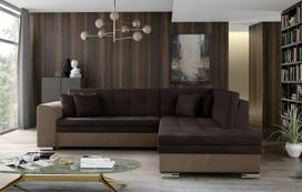 Kampinė sofa Pieretta Monolith 29, Monolith 09, ruda sp./tamsiai ruda sp., dešininė, 205 x 260 cm x 80 cm