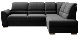 Kampinė sofa Siber Flores 10, juoda sp., dešininė, 186 x 270 cm x 93 cm