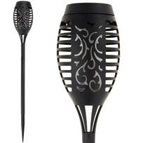 Įsmeigiamas šviestuvas su saulės baterija Solar Torch, juoda sp.
