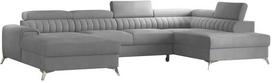 Kampinė sofa Lacante Nube 3, pilka sp., dešininė, 202 x 354 cm x 92 cm
