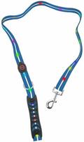 Šuns pavadėlis Doggy Village Signal Leash MT7118, mėlyna sp., 1.2 m x 25 mm