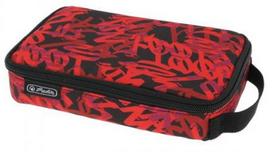 Penalas Herlitz 2Go Graffiti, 21 cm x 13 cm, juoda sp./raudona sp.