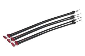 Dviračių atsarginė dalis SaltPlus DUAL GYRO CABLE BLACK, juoda sp./raudona sp.