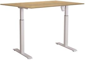 Kompiuterio stalas Sun-Flex EasyDesk Adapt I, 120 cm x 80 cm, 70 - 118 cm, balta sp./beržo sp.