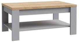 Kavos staliukas Forte Carmen, ąžuolo sp./pilka sp., 100 cm x 60 cm x 45.7 cm