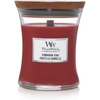 Žvakė, aromatinė WoodWick Cinnamon Chai Mini, 20 - 30 h, 85 g, raudona sp.