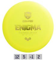Diskgolfo diskas Discmania Neo Enigma Evolution 12/5/-1/2 851DM377805Y, geltona sp.