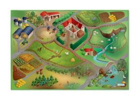 Žaidimų kilimėlis Marko Farm, 100 cm x 150 cm, įvairių spalvų