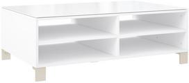 Kavos staliukas Forte Poole, balta sp., 110 cm x 70 cm x 40 cm