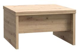 Kavos staliukas Forte Belemir, ąžuolo sp., 80 - 160 cm x 80 cm x 47.3 - 74 cm