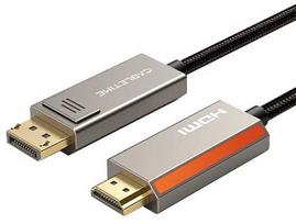 Kabelis Extra Digital 8K@60Hz CA914081 DisplayPort 1.4 Male (vyriška), HDMI 2.1 Male (vyriška), 3 m, juoda sp./pilka sp.