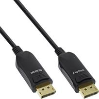 Kabelis InLine AOC 8K4K 17225I DisplayPort 1.4 Male (vyriška), DisplayPort 1.4 Male (vyriška), 25 m, juoda sp.