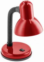 Darbo stalo šviestuvas GTV Rio LB-RIOE27-42, E27, 40W, raudona sp./juoda sp.