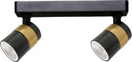 Šviestuvas lubų Light Prestige Anillo 2 Spot LP-770/2W BK, GU10, 2 x 50 W, aukso sp./juoda sp.