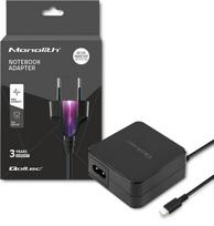 Nešiojamo kompiuterio įkroviklis Qoltec 51027, 65 W, 100 - 240 V