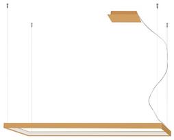 Šviestuvas kabinamas Thoro Lighting Tuula L TH.167, LED, 3000 °K, 1 x 50 W, aukso sp.