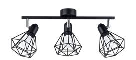 Šviestuvas lubų Sollux Artemis 3 SL.1107, E14, 3 x 40 W, juoda sp. / juoda sp.