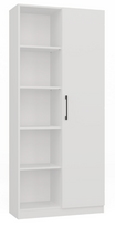 Pastatoma lentyna Malwa RD-80, balta, 30 cm x 80 cm x 182 cm